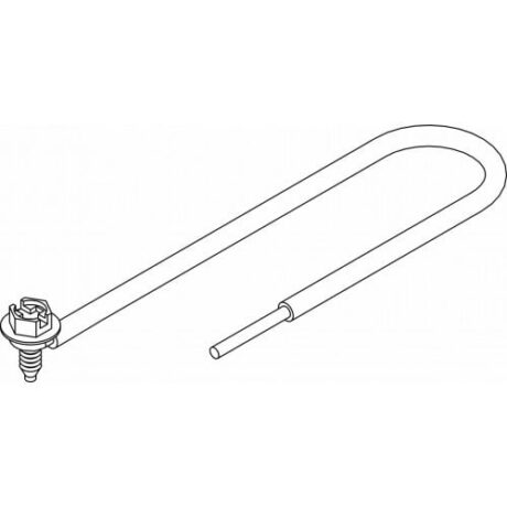 #10-32 GROUND SCREW WITH GREEN 10” #12 PIGTAIL GS-1032-PT-10