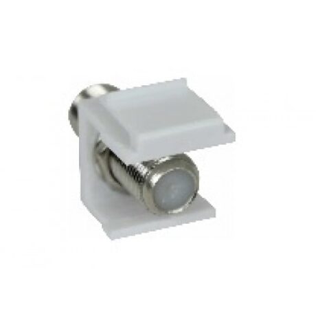 KEYSTONE JACK F-CONNECTOR, WHITE KJF-W