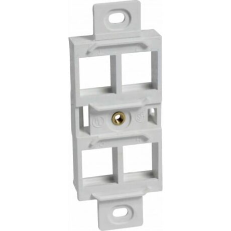 KEYSTONE JACK HOLDER 4-PORT, WHITE KJH4P-W