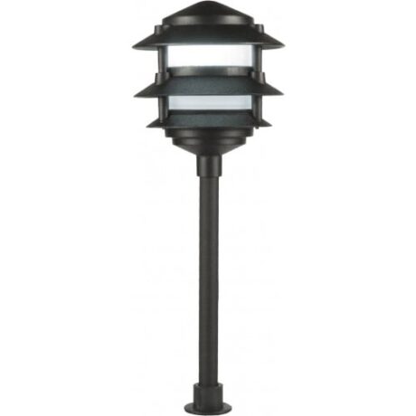 LED OUTDOOR 3-TIER CAST ALUMINUM PAGODA LIGHTS, 12V-L2030B-C-BK-CW - Image 1