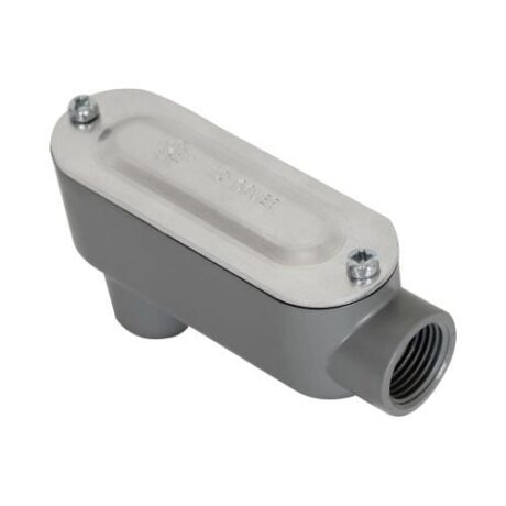 THREADED CONDUIT BODIES "LB" SERIES WITH STAMPED COVER LB-100AS