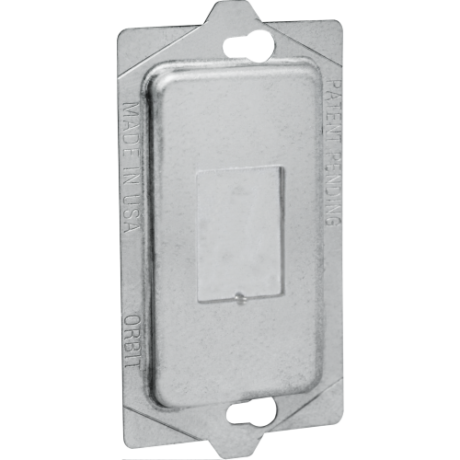 METALLIC LOW PROFILE UNIVERSAL PROTECTIVE COVER FOR 1-GANG, 2-GANG, MULTIGANG & ADJUSTABLE RINGS LPC-12MA
