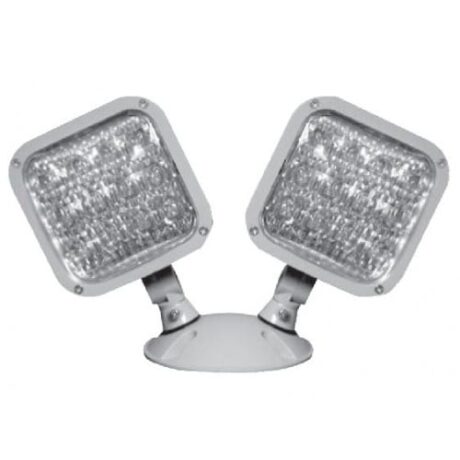 OUTDOOR SQUARE LED REMOTE HEAD, 2-HEAD LRHS-WP-2-MV-B