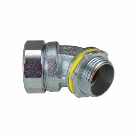 MALLEABLE IRON LIQUID TIGHT CONNECTORS 45 ANGLE MLT45-200