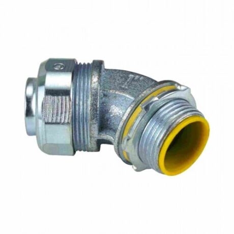 INSULATED 45° ANGLE LIQUID TIGHT CONN. WITH ALUMINUM LUG MLTI45LL-100
