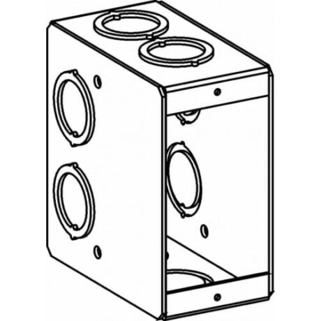 3-1/2” DEEP, 1-GANG MASONRY BOX WITH CKO MB-1