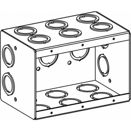 3-1/2” DEEP, 3-GANG MASONRY BOX WITH CKO MB-3