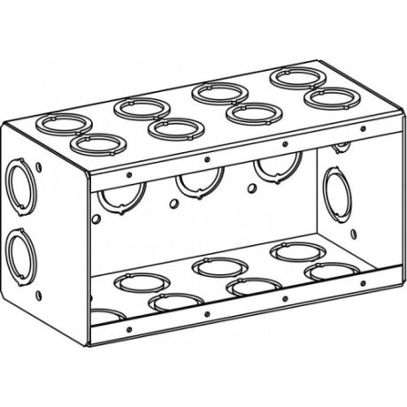 3-1/2” DEEP, 4-GANG MASONRY BOX WITH CKO MB-4