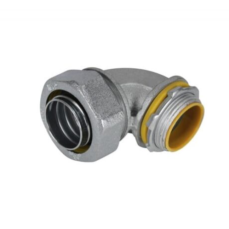 MALLEABLE IRON LIQUID TIGHT CONN. 90 ANGLE INSULATED THROAT MLTI90-75 - Image 1