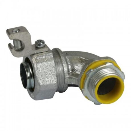INSULATED 90° ANGLE LIQUID TIGHT CONN. WITH ALUMINUM LUG MLTI90LL-100