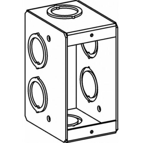 2-1/2” DEEP, 1-GANG MASONRY BOX WITH CKO MSB-1