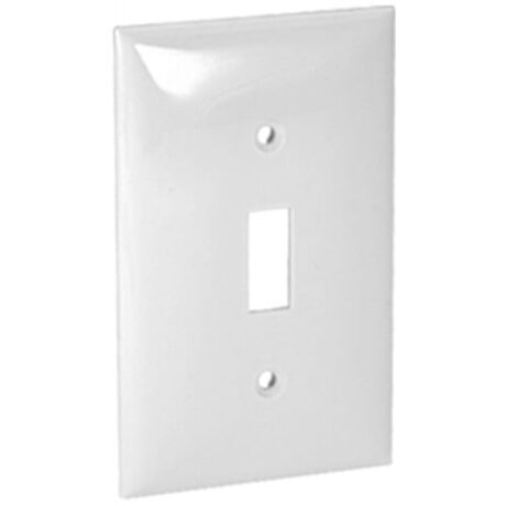 1-Gang Toggle Switch Standard Size Lexan Wallplate OP1-I