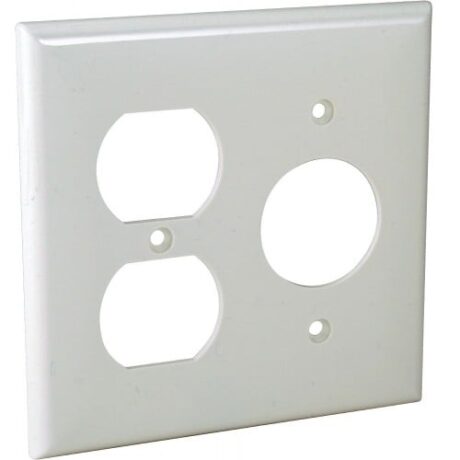 2-Gangs, Duplex & 1.406'' S.R. Standard Size Lexan Wallplate OP87-W