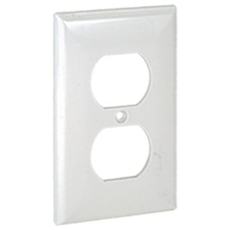 1-Gang Duplex Receptacle Standard Size Lexan Wallplate OP8-W