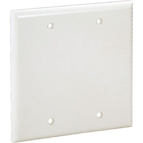 2-Gangs, Blank (Box Mount) Mid-Size Lexan Wallplate OPM23-I