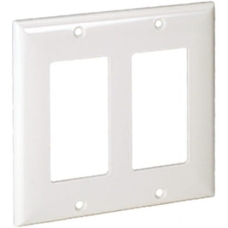 2-Gangs, Decorative Switch or GFCI Mid-Size Lexan Wallplate OPM262-I