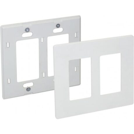2-Piece, 2-Gangs Snap-On Decorative Lexan Wallplates OPS262-A