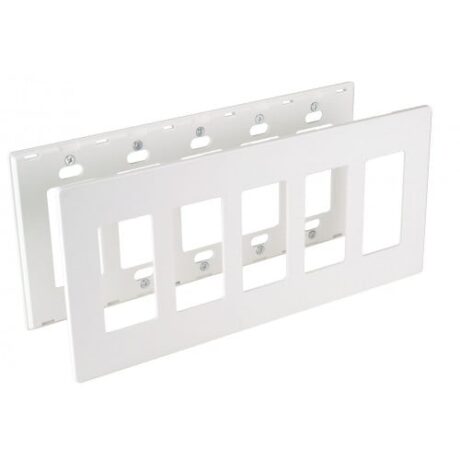 2-Piece, 5-Gangs Snap-On Decorative Lexan Wallplates OPS265-A
