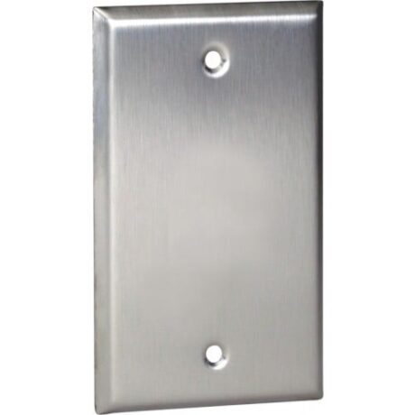 1 Gang, Blank Stainless Steel Wallplate OS13