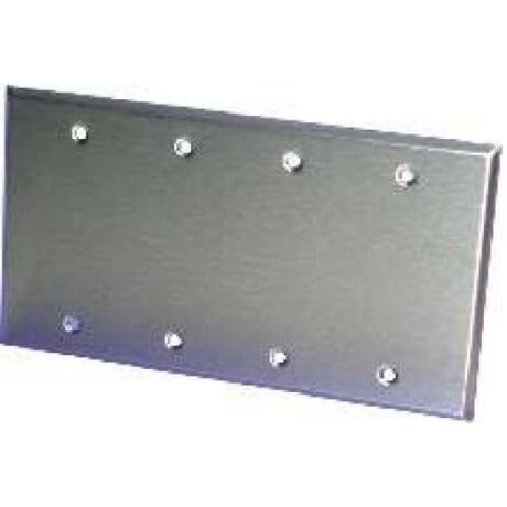 4 Gang, Blank Stainless Steel Wallplate ORB-OS43