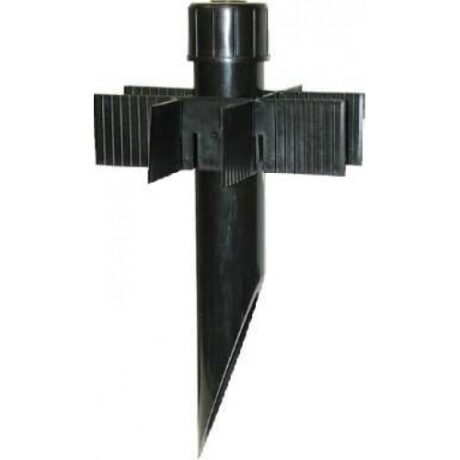 2” DIA. X 15.5” LONG PVC POST - BLACK PP2-BK