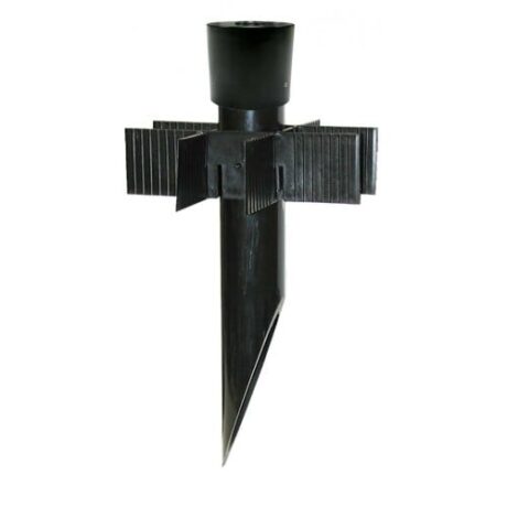 2” X 15.5” PVC POST W/ ALUM CAP - BLA PP2A-BK