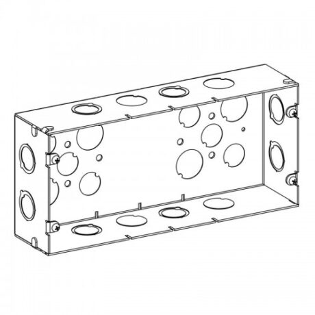 2-1/2” DEEP, 4-GANG MULTIGANG DEEP SWITCH BOX WITH 3/4” & 1” KO SDBL-4