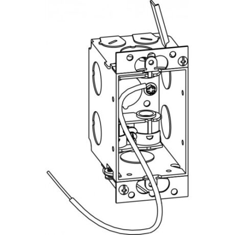 2-3/4” DEEP, GANGABLE 1-GANG OLD WORK SWITCH BOX WITH MC CLAMPS SGM-1-MC