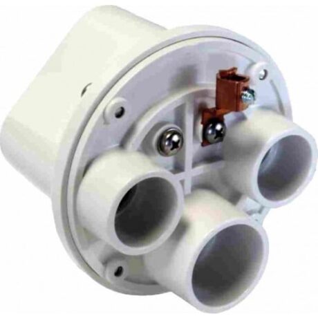 SWIMMING POOL JUNCTION BOXES (2) - 3/4” & (1) - 1” - WHITE SJB100-3-W