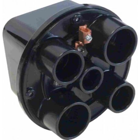 SWIMMING POOL JUNCTION BOXES (1) - 1/2”, (2) - 3/4” & (2) - 1” - BLACK SJB100-5