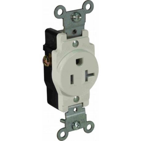 20A Single Receptacle, Tamper Resistant SR20-TR-W