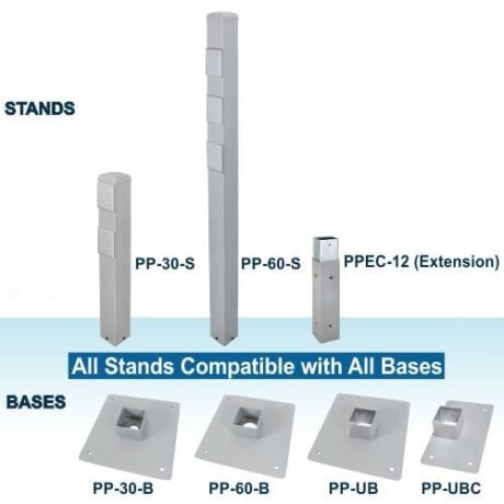 30” & 60” POWER PEDESTALS, BASES & EXTENSION PP-30-B - Image 2