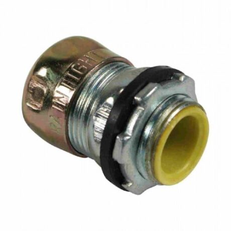 STEEL EMT CONN. COMPRESSION TYPE & RAIN-TIGHT INSULATED OF7607-SW