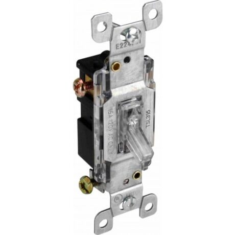15A Three-Way with Pilot Light Clear TSL315-CL