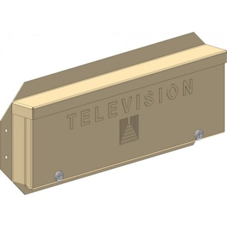 SINGLE RESIDENCE SERVICE ENCLOSURE WITH EMBOSSED ”TELEVISION” TEXT UM1020-TV