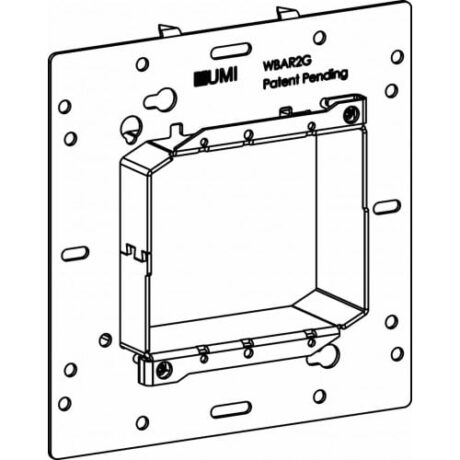 2-GANG UNIVERSAL BOX BRACKET WBAR2G - Image 2