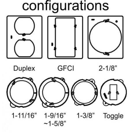 1-GANG HORIZONTAL, EXTRA DUTY WHILE-IN-USE COVER WITH MULTI-HEIGHT 2-3/4” & 3-1/2” WIUM-1DH - Image 2