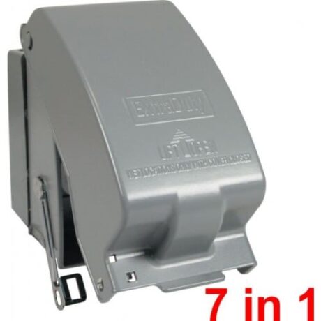 1-GANG VERTICAL, EXTRA DUTY WHILE-IN-USE COVER WITH MULTI-HEIGHT 2-3/4” & 4” WIUM-1DV