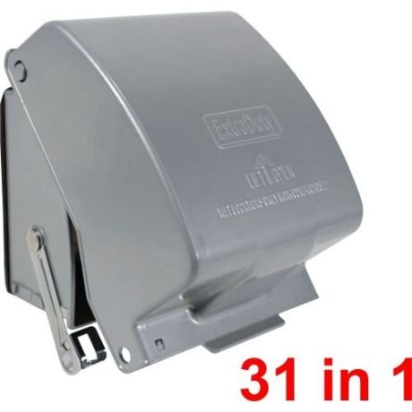 2-GANG UNIVERSAL, EXTRA DUTY WHILE-IN-USE COVER WITH MULTI-HEIGHT 3-1/4” & 4-1/2” WIUM-2U