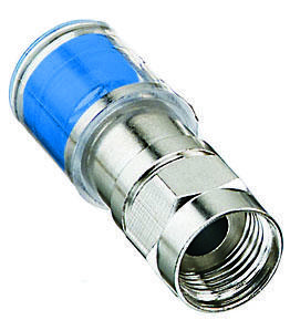 Ideal 89-019 OmniConn RG-6 F Compression Connector Blue 10/Card