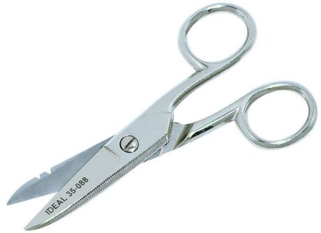 Ideal 35-088 Electricians Scissors W/Stripping Notch