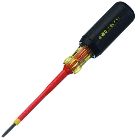 Ideal 35-9148 Slotted 3/32" X 3" Insulated Screwdriver - Image 1