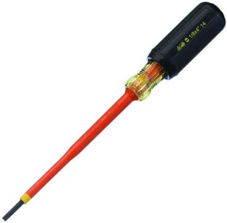 Ideal 35-9149 Slotted 1/8" X 4" Insulated Screwdriver - Image 1