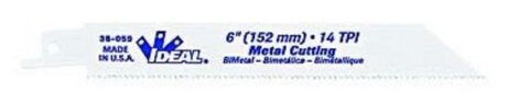 Ideal 36-057B 6X3/4X.035 18Tpi Metal Cutting Reciprocating Blade
