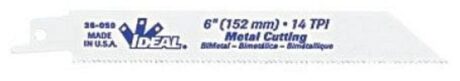 Ideal 36-059 6X3/4X.035 14Tpi Metal Cutting Reciprocating Blade