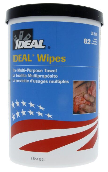 Ideal 38-500 Wipes 12" X 9" (82/Can)