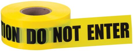 Ideal 42-002 Tape - Caution Do Not Enter (Yellow 3" X1000Ft )