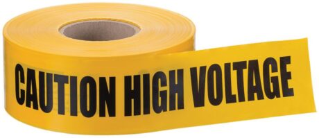 Ideal 42-003 Tape - Caution High Voltage (Yellow 3" X 1000Ft )