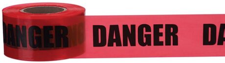 Ideal 42-015 Barricade Tape "Danger" Red 3" X 1000Ft  2 Mils
