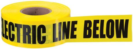 Ideal 42-102 Tape - Caution Buried Electric Line (Yellow) 3" X 1000Ft